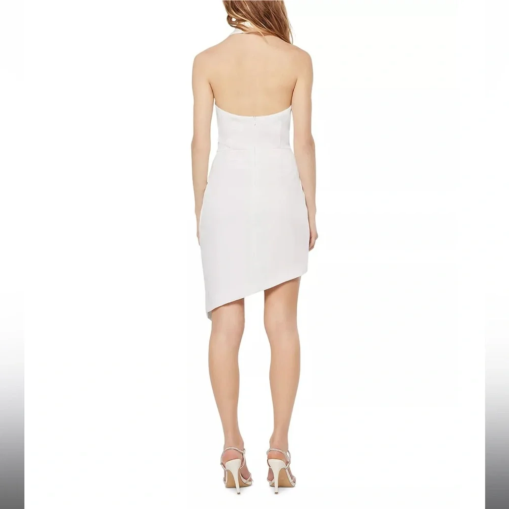 Elliat | Ivory Camo Blouson Halter Dress - Picture 3 of 15